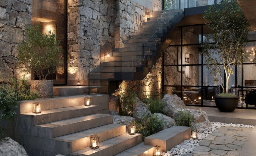 Case in pietra, mattoni, legno: la resina che si adatta a ogni materiale