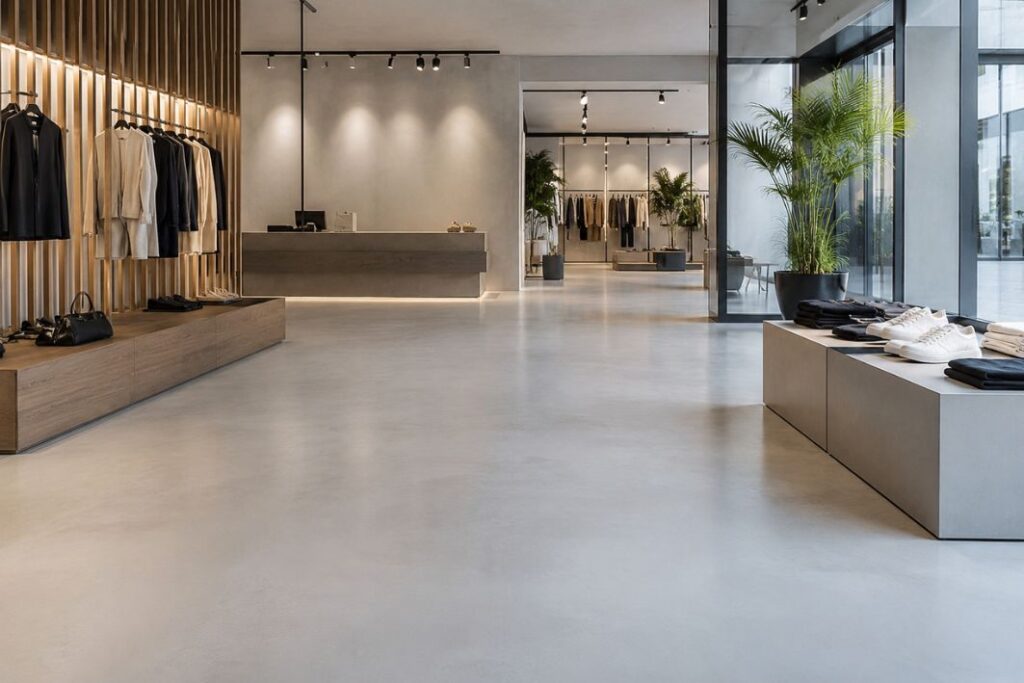Pavimenti in resina per spazi commerciali
