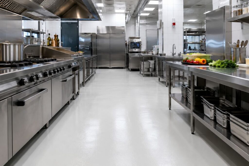 pavimenti in resina per cucine professionali