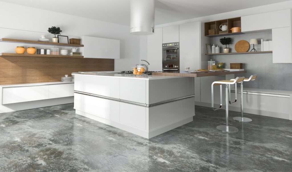 pavimento cucina in resina